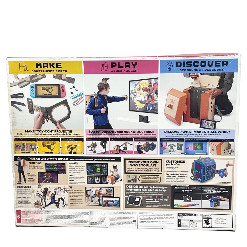 Nintendo Labo Toy-Con 02 Robot Kit for Switch 2018 New Sealed - Picture 5 of 6